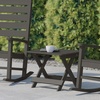 image:imageFlash Furniture Halifax Outdoor Folding Side Table Portable AllWeather HDPE Adirondack Side Table BlueGrey