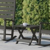 image:imageFlash Furniture Halifax Outdoor Folding Side Table Portable AllWeather HDPE Adirondack Side Table BlueGrey
