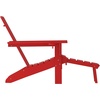 image:imageFlash Furniture Halifax Poly Resin Adirondack Chair with Cup Holder and Pull Out Ottoman AllWeather Poly Resin IndoorOutdoor Lounge Chair Set of 2 BlueRed