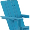 image:imageFlash Furniture Halifax Poly Resin Adirondack Chair with Cup Holder and Pull Out Ottoman AllWeather Poly Resin IndoorOutdoor Lounge Chair Set of 2 BlueBlue