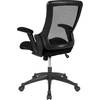 image:imageFlash Furniture Hamilton MidBack Black Mesh Executive Swivel Office Chair with Molded Foam Seat and Adjustable Arms