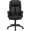 image:imageFlash Furniture Hansel Extreme Comfort High Back Black LeatherSoft Executive Swivel Ergonomic Office Chair with FlipUp Arms