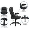 image:imageFlash Furniture Hansel Extreme Comfort High Back Black LeatherSoft Executive Swivel Ergonomic Office Chair with FlipUp Arms