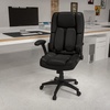 image:imageFlash Furniture Hansel Extreme Comfort High Back Black LeatherSoft Executive Swivel Ergonomic Office Chair with FlipUp Arms