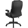 image:imageFlash Furniture Hansel Extreme Comfort High Back Black LeatherSoft Executive Swivel Ergonomic Office Chair with FlipUp Arms