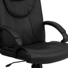 image:imageFlash Furniture Hansel High Back Black Leather Executive Swivel Office Chair with Arms
