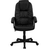 image:imageFlash Furniture Hansel High Back Black LeatherSoft Executive Swivel Office Chair with Arms