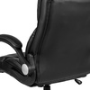 image:imageFlash Furniture Hansel High Back Black LeatherSoft Executive Swivel Office Chair with Double Layered Headrest and Open Arms
