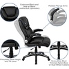 image:imageFlash Furniture Hansel High Back Black LeatherSoft Executive Swivel Office Chair with Double Layered Headrest and Open Arms