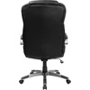image:imageFlash Furniture Hansel High Back Black LeatherSoft Executive Swivel Office Chair with Titanium Nylon Base and Loop Arms