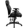 image:imageFlash Furniture Hansel High Back Black LeatherSoft Multifunction Executive Swivel Ergonomic Office Chair with Lumbar Support Knob with Arms