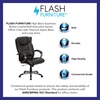 image:imageFlash Furniture Hansel High Back Espresso Brown LeatherSoft Executive Swivel Office Chair with Titanium Nylon Base and Loop ArmsEspresso Brown