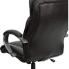 image:imageFlash Furniture Hansel High Back Espresso Brown LeatherSoft Executive Swivel Office Chair with Titanium Nylon Base and Loop ArmsEspresso Brown