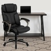 image:imageFlash Furniture Hansel High Back Folding Black LeatherSoft Executive Swivel Office Chair with Arms