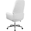 image:imageFlash Furniture Hansel High Back Traditional Tufted Black LeatherSoft Executive Swivel Office Chair with Silver Welt ArmsWhite
