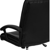 image:imageFlash Furniture Hansel MidBack Black LeatherSoft Swivel Managers Office Chair with Armsblack