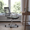 image:imageFlash Furniture Hansel MidBack Black Mesh Contemporary Executive Swivel Office Chair with LeatherSoft Seat