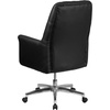 image:imageFlash Furniture Hansel MidBack Traditional Tufted Black LeatherSoft Executive Swivel Office Chair with ArmsBlack