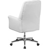 image:imageFlash Furniture Hansel MidBack Traditional Tufted Black LeatherSoft Executive Swivel Office Chair with ArmsWhite