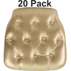 image:imageFlash Furniture Hard Gold Tufted Vinyl Chiavari Chair CushionGold