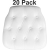 image:imageFlash Furniture Hard Gold Tufted Vinyl Chiavari Chair CushionWhite
