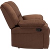 image:imageFlash Furniture Harmony Series Gray LeatherSoft ReclinerChocolate Brown Microfiber