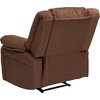 image:imageFlash Furniture Harmony Series Gray LeatherSoft ReclinerChocolate Brown Microfiber