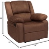 image:imageFlash Furniture Harmony Series Gray LeatherSoft ReclinerChocolate Brown Microfiber