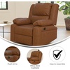 image:imageFlash Furniture Harmony Series Gray LeatherSoft ReclinerCognac Leathersoft