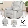 image:imageFlash Furniture Harmony Series Gray LeatherSoft ReclinerCream Leathersoft