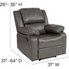 image:imageFlash Furniture Harmony Series Gray LeatherSoft ReclinerGray Leathersoft