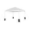 image:imageFlash Furniture Harris 10x10 White Pop Up Event Canopy Tent with Wheeled Case and Folding Bench Set  Portable Tailgate Camping Event SetWhite