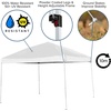 image:imageFlash Furniture Harris 10x10 White Pop Up Event Canopy Tent with Wheeled Case and Folding Bench Set  Portable Tailgate Camping Event SetWhite
