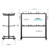 image:imageFlash Furniture Hawkins Heavy Duty Folding Table and Chairs Mobile CartLocking Wheels Outdoor Cover 84 Folding Chairs or 42 Chairs and 12 Tables Capacity Black