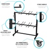 image:imageFlash Furniture Hawkins Heavy Duty Folding Table and Chairs Mobile CartLocking Wheels Outdoor Cover 84 Folding Chairs or 42 Chairs and 12 Tables Capacity Black