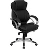 image:imageFlash Furniture Hawkins High Back Black LeatherSoft Contemporary Executive Swivel Ergonomic Office Chair