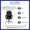 image:imageFlash Furniture Heather High Back Black LeatherSoft Layered Upholstered Executive Swivel Ergonomic Office Chair with Silver Nylon Base and Arms
