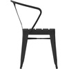 image:imageFlash Furniture Helvey Set of 2 Commercial IndoorOutdoor Chairs  Black Poly Resin Slat Seats  Black Vertical Slat Back Steel Frames  Stackable up to 8 Chairs High