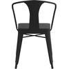 image:imageFlash Furniture Helvey Set of 2 Commercial IndoorOutdoor Chairs  Black Poly Resin Slat Seats  Black Vertical Slat Back Steel Frames  Stackable up to 8 Chairs High