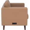 image:imageFlash Furniture Hercules Artemis Commercial Chair for Reception and Lobby Use with Solid Wood Legs 2 Outlets 1 USB and 1 USBC Ports Cognac LeatherSoftCognac
