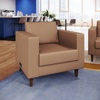 image:imageFlash Furniture Hercules Artemis Commercial Chair for Reception and Lobby Use with Solid Wood Legs 2 Outlets 1 USB and 1 USBC Ports Cognac LeatherSoftCognac