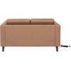 image:imageFlash Furniture Hercules Artemis Commercial Loveseat for Reception and Lobby Use with Solid Wood Legs 2 Outlets 1 USB and 1 USBC Ports Black LeatherSoftCognac