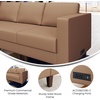 image:imageFlash Furniture Hercules Artemis Commercial Modular Right Arm Chair for Reception Areas with Solid Wood Legs 2 Outlets 1 USB and 1 USBC Ports Black LeatherSoftCognac