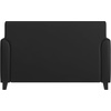 image:imageFlash Furniture Hercules Diplomat Series LeatherSoft Upholstered Loveseat Modern Small Sofa for Living Room or Office NavyBlack