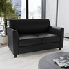image:imageFlash Furniture Hercules Diplomat Series LeatherSoft Upholstered Loveseat Modern Small Sofa for Living Room or Office NavyBlack