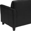 image:imageFlash Furniture Hercules Diplomat Series LeatherSoft Upholstered Loveseat Modern Small Sofa for Living Room or Office NavyBlack