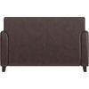 image:imageFlash Furniture Hercules Diplomat Series LeatherSoft Upholstered Loveseat Modern Small Sofa for Living Room or Office NavyBrown