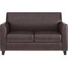 image:imageFlash Furniture Hercules Diplomat Series LeatherSoft Upholstered Loveseat Modern Small Sofa for Living Room or Office NavyBrown