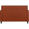 image:imageFlash Furniture Hercules Diplomat Series LeatherSoft Upholstered Loveseat Modern Small Sofa for Living Room or Office NavyCognac