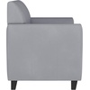 image:imageFlash Furniture Hercules Diplomat Series LeatherSoft Upholstered Loveseat Modern Small Sofa for Living Room or Office NavyGrey